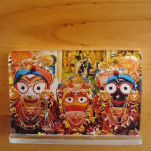 Jagannatha, Baladeva and Lady Subhadra (10x7 cm)