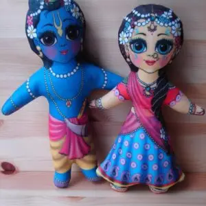 Radha and Krishna (19 and 21 cm)