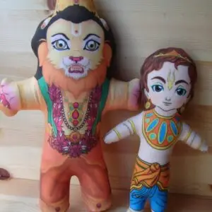 Lord Nrisimha and Prahlada Maharaja(23 and 17 cm)