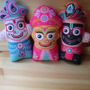 Jagannath, Baladev and Subhadra (18-20 cm)