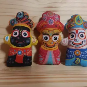 Jagannath, Baladev and Subhadra (9 cm)