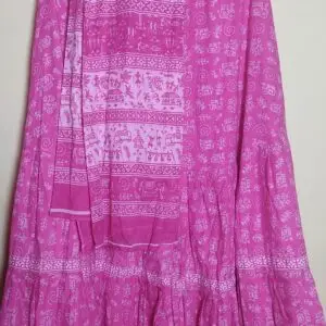 Gopi Skirt Dupatta set, L= 101 cm