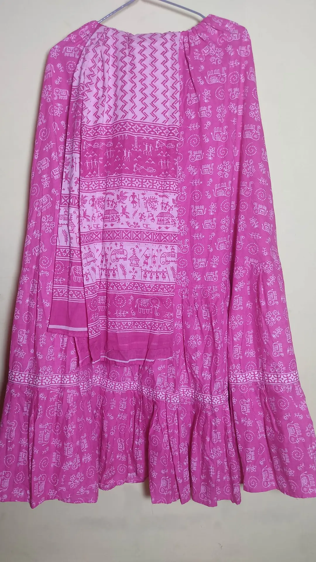 Gopi Skirt Dupatta set, L= 101 cm