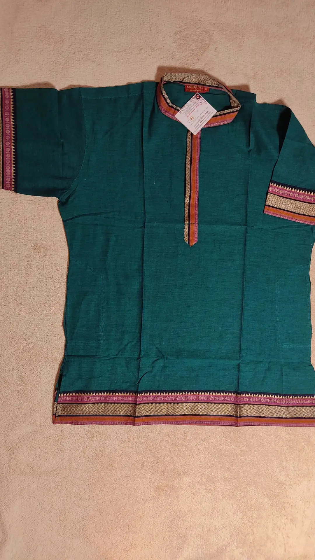 "Kirtan" kurta ar īsām piedurknēm - XL izmērs - Image 4