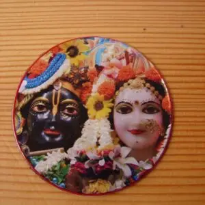Magnet with Radha-Madhava (6 cm)