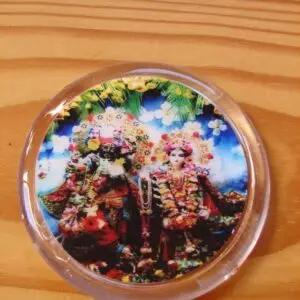 Magnet with Radha-Madhava (5 cm)