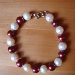 Natural freshwater peral bracelet (9-10 mm)