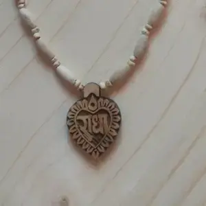 Tulsi kanthi mala with Radha's name