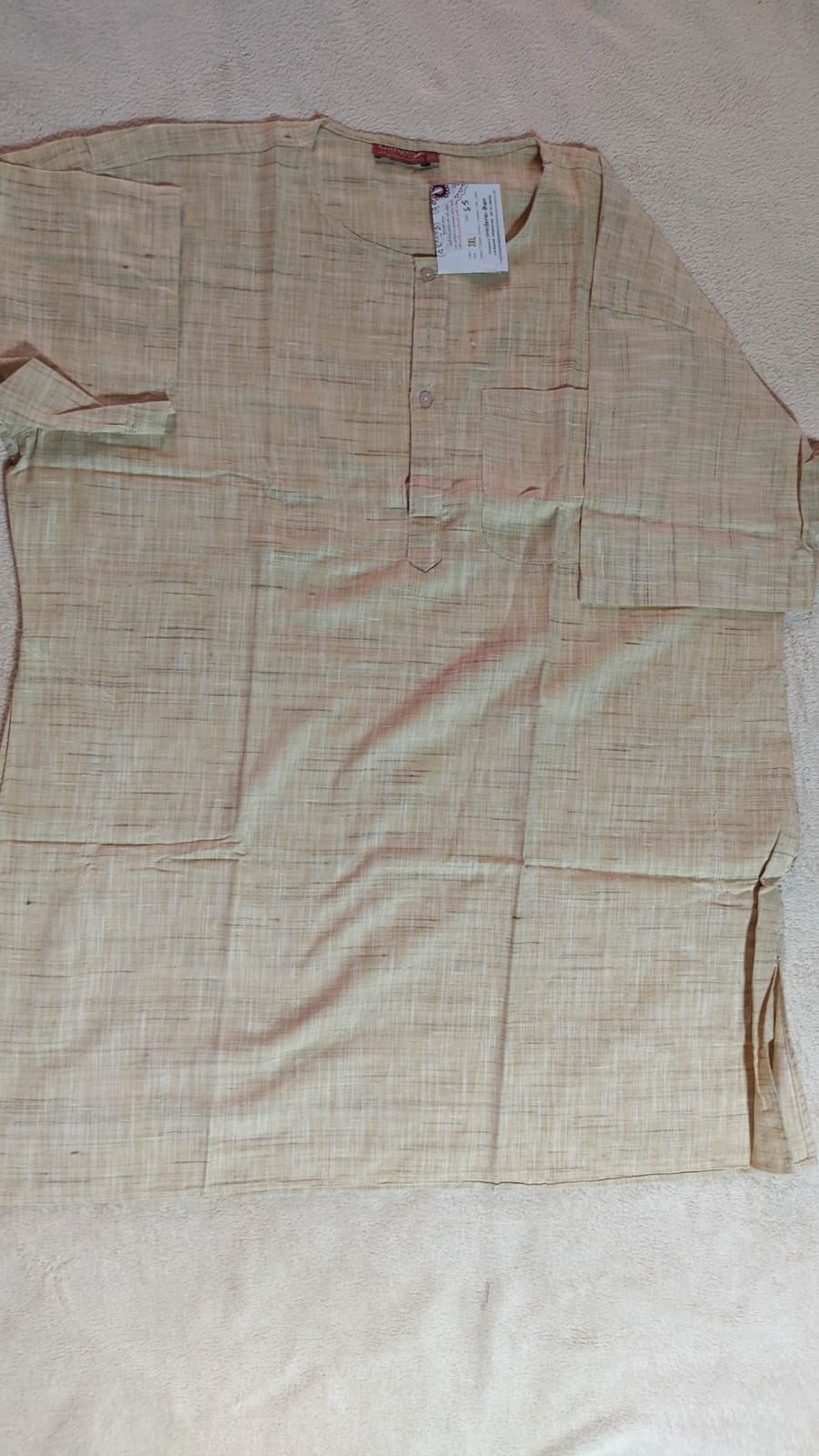 Курта Хлопок Короткие рукава - 3XL размер — изображение 2