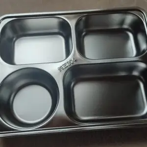 Stainless Steel Dinner Dish 22x28x4 cm