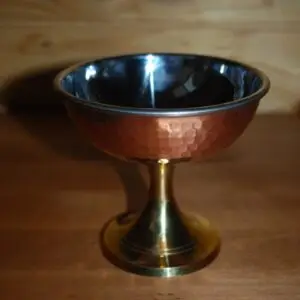 Copper ice cream bowl