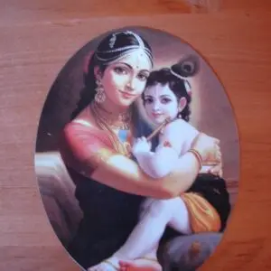 Sticker with Mother Jashoda and Little Krishna