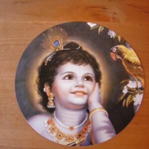 Sticker with Little Krishna