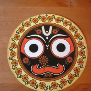 Double-sided Sticker with Lord Jagannath