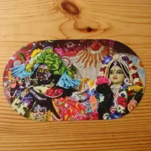 Sticker with Radha-Madhava (11x6 cm)